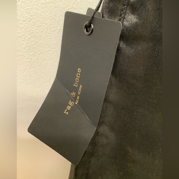 Rag & Bone Nina High Rise Women’s Skinny Jeans In Coated Black​​​​​ - Picture 14 of 15